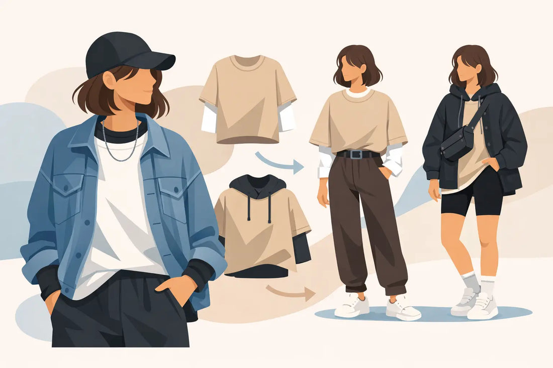 How to Layer Oversized Tees Without Losing Shape